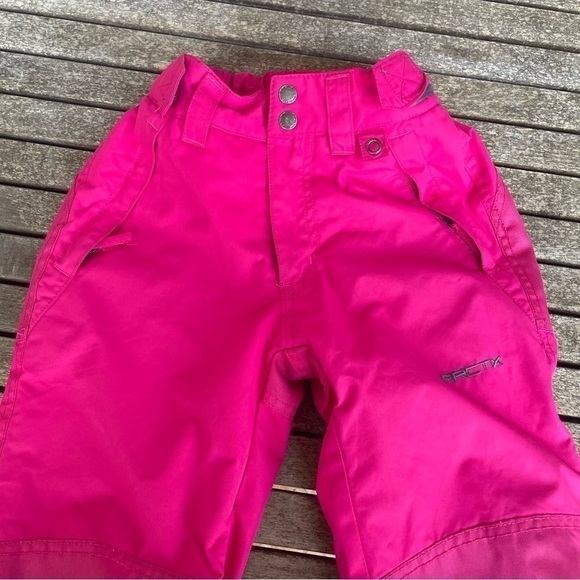 Arctix Kids Snow Pants with Reinforced Knees and Seat - Size M - HOT PINK - Picture 3 of 11